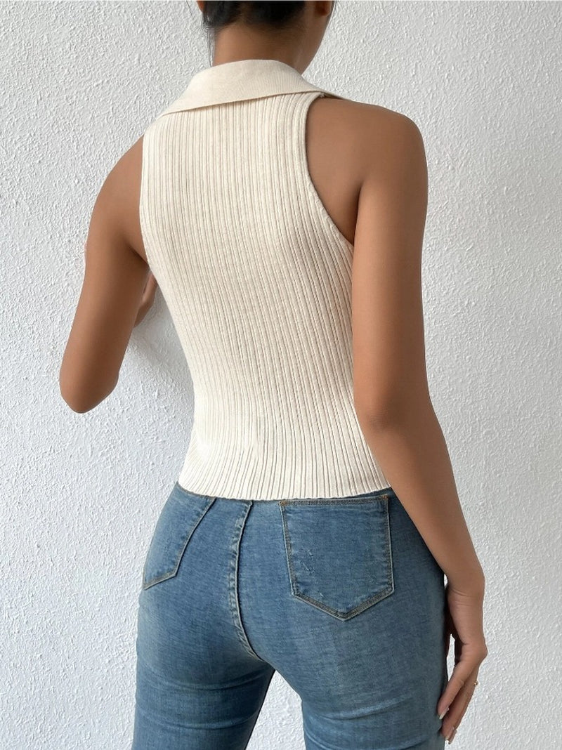 Women'S Fashion High-End Sleeveless Knitted Vest