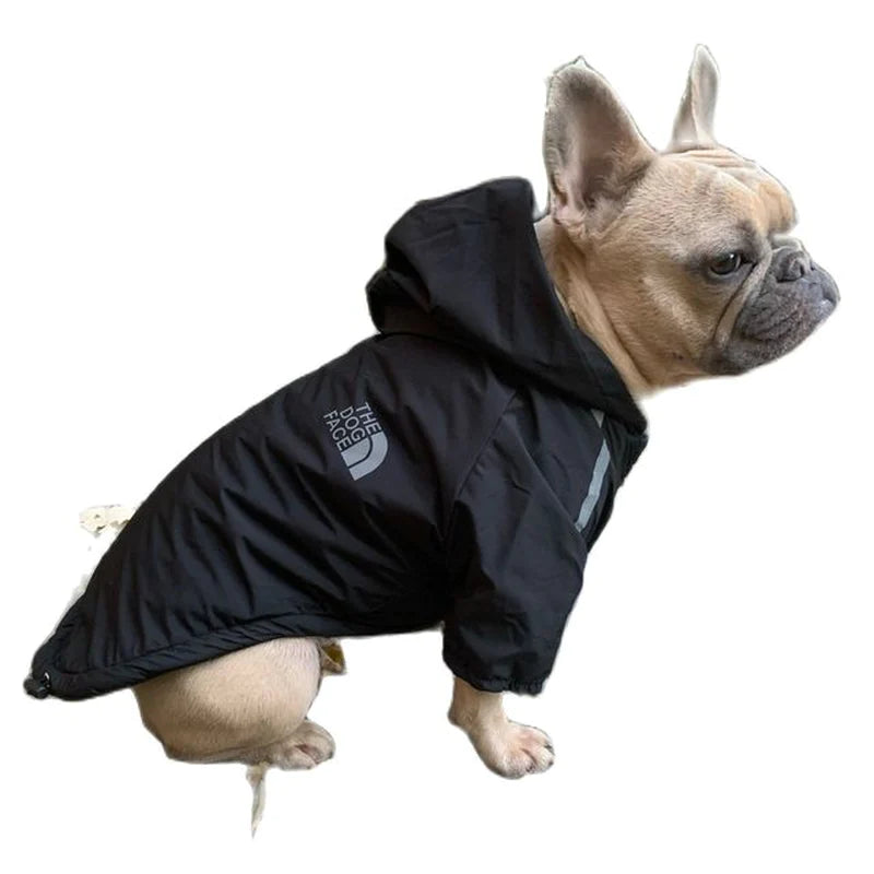 Autumn Winter Pet Dog Waterproof Warm Coat Cotton Hooded Jacket the Dog Face Small Dogs Cat Reflective Pet Clothes Winter Coat