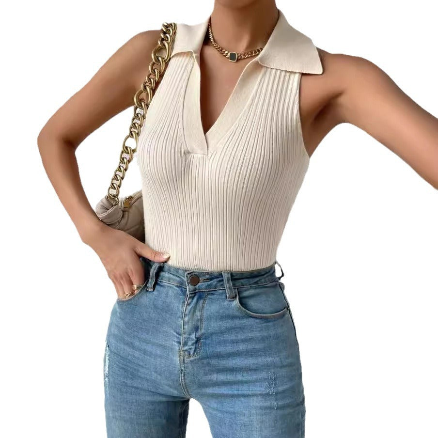 Women'S Fashion High-End Sleeveless Knitted Vest