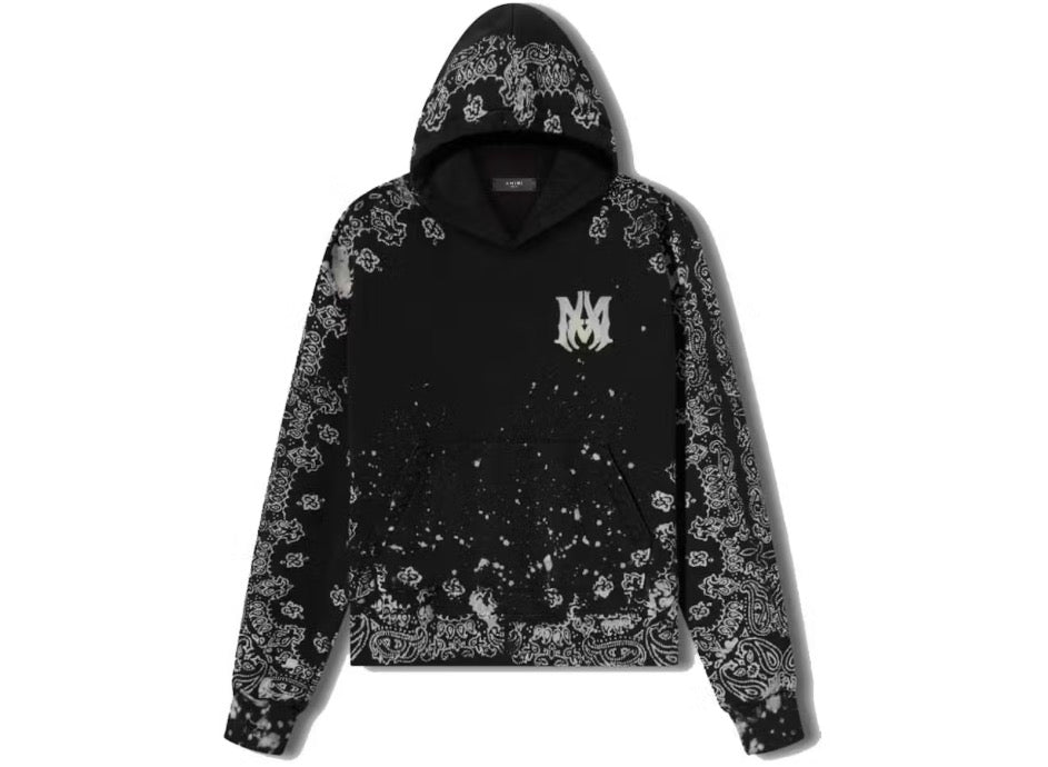 AMIRI Bandana Bleach All Over Hoodie