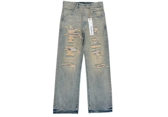 Purple Brand P018-TNSQ126 Tinted Sequin Repair Jeans