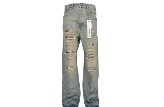 Purple Brand P018-TNSQ126 Tinted Sequin Repair Jeans