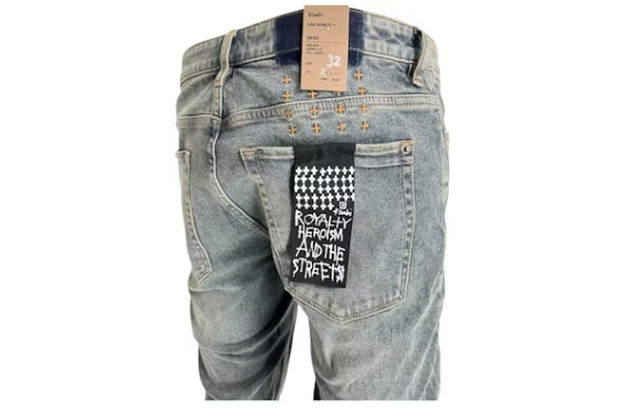 Ksubi Van Winkle Stage Dive Trashed Denim